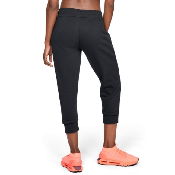 Sale Under Armour Slim Leg Fleece Crop Sweatpants - Picture 4 of 6